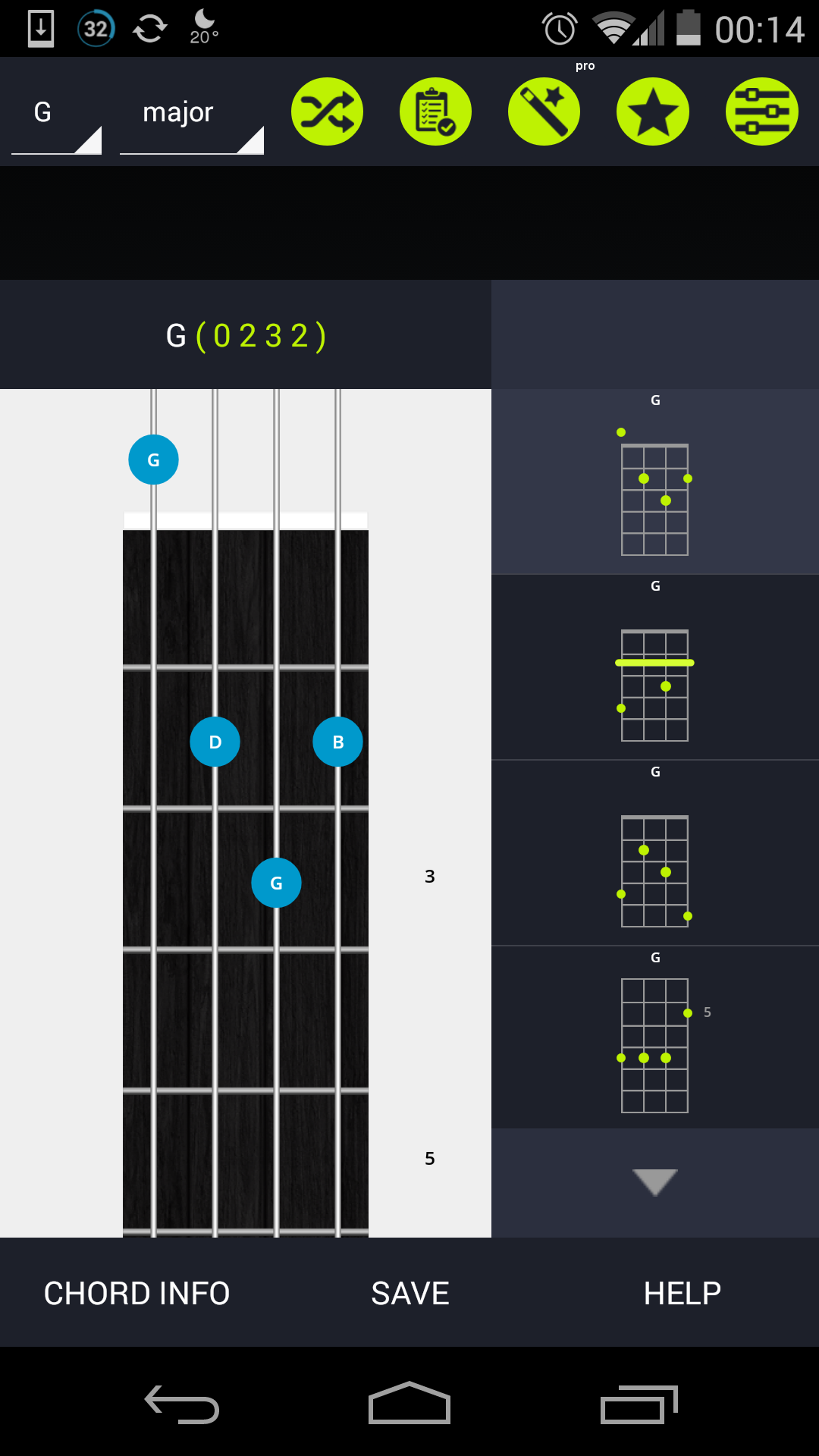 Android App Pocket Ukulele Chords